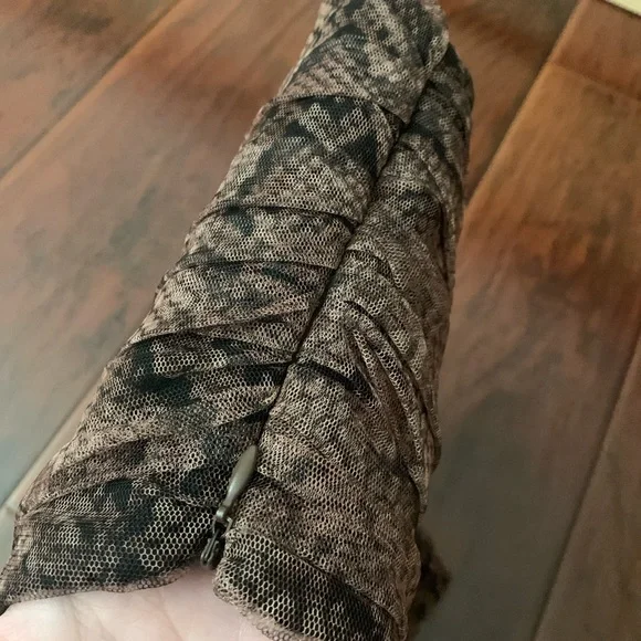 Zara Tulle Snakeskin Tube Corset Top - Picture 3 of 4